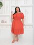 Imagem de Vestido Curto Viscolinho Pipoca Plus Size