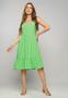 Imagem de Vestido Curto Viscose Babado Com Lurex Verde Salvatore Fashion