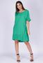 Imagem de Vestido Curto Viscose Mullet Amplo Babado Verde Jade