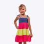 Imagem de Vestido de Alça Colorido Infantil Menina Vigat 4922