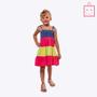 Imagem de Vestido de Alça Colorido Infantil Menina Vigat 4922