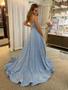 Imagem de Vestido de baile Fu Jiang Sparkly Sequin A Line com bolsos 2025