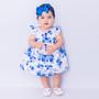 Imagem de Vestido de Bebê Menina Florido com Tiara 100% Algodão Iris