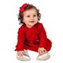 Imagem de Vestido de Bebê Tricô Kids Com Bordado Vermelho
