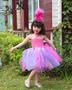 Imagem de Vestido de cosplay Costume Trolls Princess Poppy com bandana para meninas