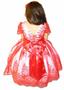 Imagem de Vestido de dama formatura florista  curto todo renda vermelho e branco + luva