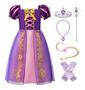 Imagem de Vestido de fantasia ReliBeauty Girls Princess Puff Sleeve 8 roxo