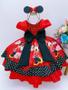 Imagem de Vestido De Festa Infantil Minnie Vermelha Busto Liso