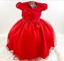 Imagem de Vestido de Festa Luxo Infantil Vermelho Menina Luxo