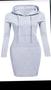 Imagem de Vestido De Moletom Midi Com Capuz