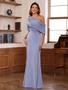 Imagem de Vestido de noite BITALY Satin Dusty Purple Mother of the Bride
