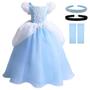 Imagem de Vestido de Princesa Cinderela TYHTYM - Para Meninas de 2 a 11 Anos