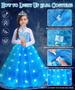 Imagem de Vestido de Princesa Elsa Frozen TOLOYE com Acessórios para Meninas