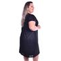 Imagem de Vestido De Renda, Preto, Curto, Plus Size, Tam. 52-54