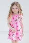 Imagem de Vestido de skatista Barbie Toddler Girls French Terry Pink 5T