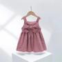 Imagem de Vestido de veludo feminino, saia infantil, casual, coreano, bebê, outono, inverno, novo