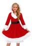 Imagem de Vestido de Veludo Vermelho Natalino Mrs. Claus BesserBay - Tamanho 12Y