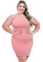 Imagem de Vestido de Verão Calor Moda Praia Plus Size Modelador Alcinha Até o 54