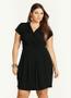 Imagem de Vestido Decote Transpassado Plus Size Social Casual Festa