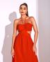 Imagem de Vestido Dot Clothing Longo Tiras Vermelho