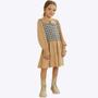 Imagem de Vestido em Viscose Lírio e Colete em Molecotton Infantil Feminino Infanti 71785
