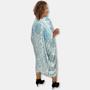 Imagem de Vestido Estilo Kaftan Amplo com botão Boho Chick Plus Size