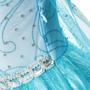 Imagem de Vestido Fantasia Infantil Rainha Elsa Frozen Luxo Manga Branca + kit Acessórios