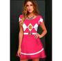 Imagem de Vestido Fantasia Power Ranger Rosa Adulto