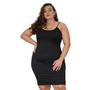 Imagem de Vestido Feminino Canelado Alcinha Plus Size Tamanhos Grandes