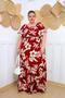 Imagem de Vestido Feminino Cigana Viscolinho Tamanho Único Plus Size, veste 48 até 54 Manga Flare - Longo