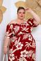 Imagem de Vestido Feminino Cigana Viscolinho Tamanho Único Plus Size, veste 48 até 54 Manga Flare - Longo