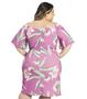 Imagem de Vestido Feminino Ciganinha Floral Rovitex Plus Roxo