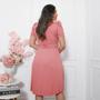 Imagem de Vestido Feminino Culto Lindo Cinto Moda Evangélica Godê Novidade Oferta