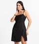 Imagem de Vestido Feminino Curto Alcinha Com Fenda Style Box Preto