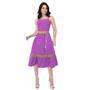 Imagem de Vestido Feminino Curto Casual de Alcinha Babado Acima do Joelho Confortável Evangélico C/ Bojo Estiloso Moderno Moda