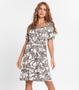 Imagem de Vestido Feminino Estampado Endless Bege