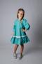 Imagem de Vestido Feminino infantil - Festas, casamento, formaturas Linda - Azul Turquesa