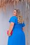 Imagem de Vestido Feminino Longo Plus Size Ciganinha Liso Tamanho Grande