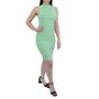 Imagem de Vestido Feminino Lunender Canelado Verde - 0047