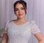 Imagem de Vestido Feminino Moda Evangélica Renda Godê Ano Novo Social Lindo Barato