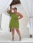 Imagem de Vestido feminino plus size mula manca com faixa 