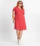 Imagem de Vestido Feminino Plus Size Secret Glam Vermelho