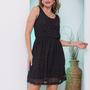 Imagem de Vestido Feminino Renda Preto AYLA