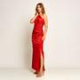 Imagem de Vestido Festa Cetim Longo Liso Miss Joy 7471 Feminino