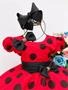 Imagem de Vestido Festa Infantil Princesa Ladybug Ou Minnie Vermelho Com Bolas Pretas