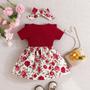 Imagem de Vestido Floral de Verão para Meninas (0-3 anos) - Modelo Princesa com Manga Curta