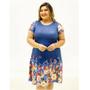 Imagem de Vestido floral plus size roupa feminina para gordinha cod190