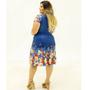 Imagem de Vestido floral plus size roupa feminina para gordinha cod190