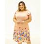 Imagem de Vestido floral plus size roupa feminina para gordinha cod190