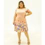 Imagem de Vestido floral plus size roupa feminina para gordinha cod190